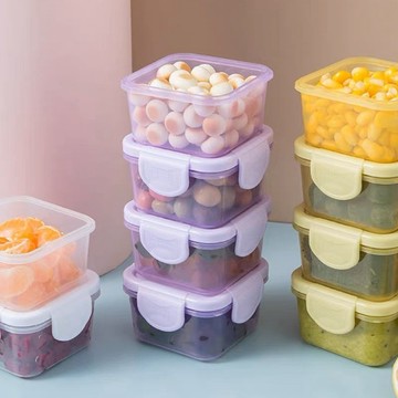 熱賣爆款糖果色迷你食品級小號密封保鮮盒倉鼠零食收納輔食醬料分裝盒便攜0401 M7MZ