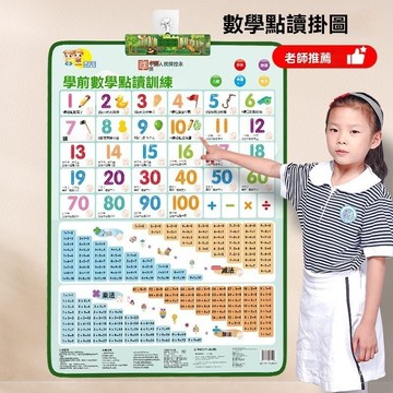 ✨臺灣熱賣24H✨小學生九九乘法口訣錶背誦神器加減乘除法二年級掛墻早敎有聲掛圖