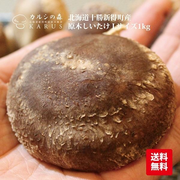 無農薬 北海道十勝新得町産原木しいたけ特選Lサイズ1kg