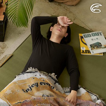 ADISI 男美麗諾混紡羊毛圓領彈性保暖衣 AU2521001 (S-2XL)｜吸濕 透氣 抗臭 抑菌 抗靜電 內著衣