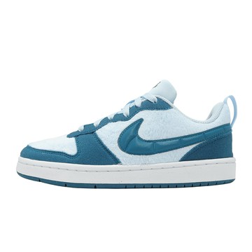 Nike 休閒鞋 Court Borough Low RCRFT BG 大童 女鞋 藍 毛絨 毛怪 IM7167-441