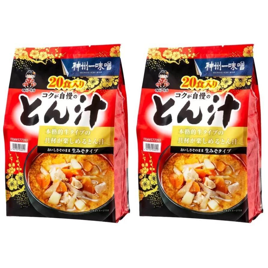 コストコ COSTCO 神州一味噌 とん汁 20食×２セット 40食 まとめ買い 大容量