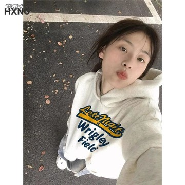 【美式復古】NBNO 連帽衛衣 oversize 男女 高街 潮牌 加絨 加厚 外套 台灣出貨