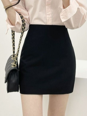 彈力西裝半身裙女秋冬高腰緊身性感包臀裙半裙ol修身包裙洋氣短裙