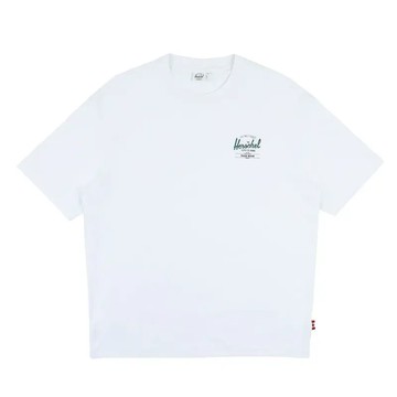 【Herschel】中性小標Logo涼感T-白/粉紅/黑