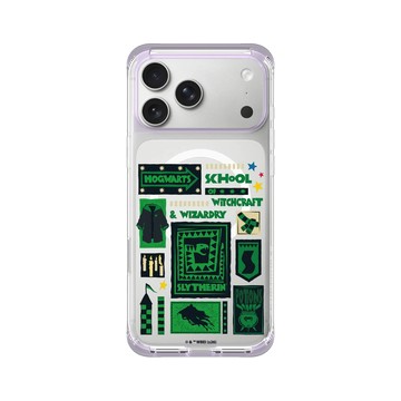 iPhone 17 Pro Max ClearX (MagSafe 兼容) 夢透紫 - 哈利波特 Harry Potter - 哈利波特-史萊哲林學院學生