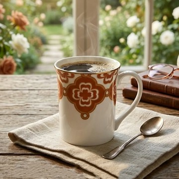 NORITAKE 彩韻四葉草馬克杯(橘色/綠色)(可加購馬克對杯禮盒) - 綠色單入