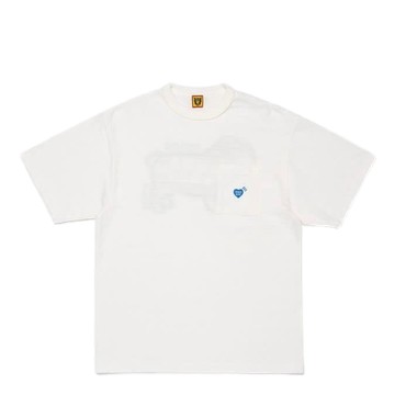 HUMAN MADE POCK TEE OFFLINE STORE WHITE