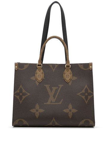 Louis Vuitton - pre-owned large OnTheGo GM tote bag - women - Canvas - One Size - Brown