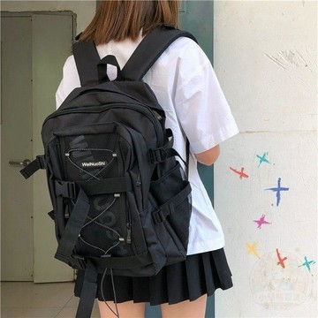 ✨折扣盛宴✨工裝機能 雙肩包 男潮流ins大容量初中高中    揹包    女大學生戶外登山包