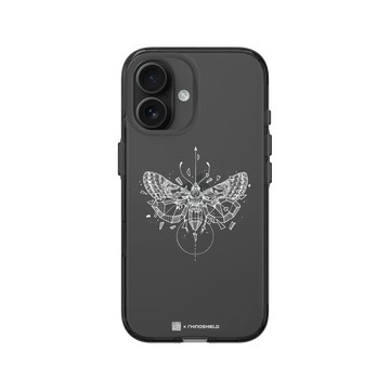 iPhone 16 Clear (相機按鈕) 酷墨灰 - Kerby Rosanes - 蛾 - 白