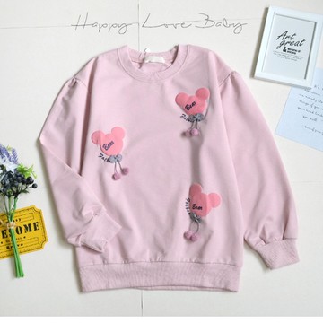 女大童 薄款 立體蝴蝶結造型上衣 中大童 秋冬童裝 T恤 大童上衣 大童長袖 女童長袖 女童上衣