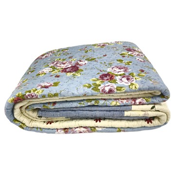 BonBon naturel 拼布大地墊  210 x 160cm  藍玫瑰