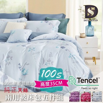 【岱思夢】100支天絲 兩用被床包組五件式 雙人 加大 100%萊賽爾 TENCEL 五件組 H5