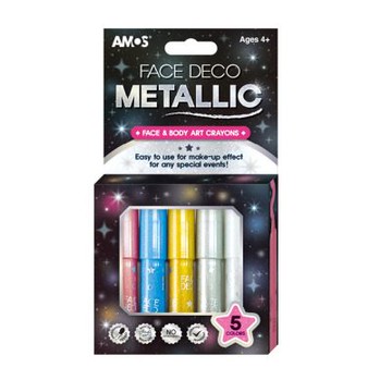 韓國AMOS 5色閃亮人體彩繪棒