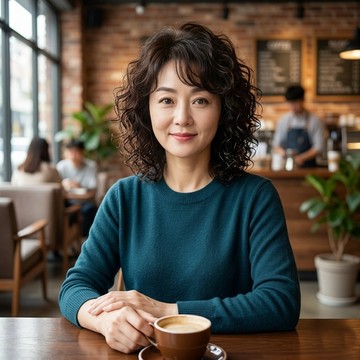 【梨花HaNA】柔霧氛圍感齊瀏海捲髮補髮片｜微禿急救補髮片姐姐阿姨最愛