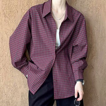 [巴黎精品] 現貨+預購 高級法式寬鬆襯衫上衣無袖罩衫T恤大碼百搭休閒女裝-條紋格紫女上衣a1kt59