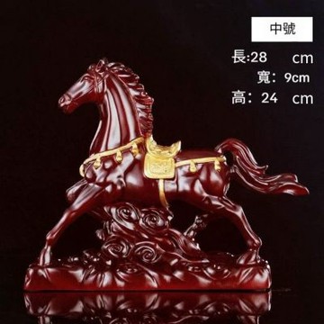 招財馬擺件 家居客廳酒櫃裝飾品 辦公室桌面（中號）擺設 公司開業禮品