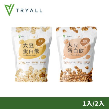 Tryall 高鈣高纖大豆蛋白- 多口味 (500g)- 2入組