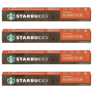 STARBUCKS 星巴克 早餐綜合咖啡膠囊 Nespresso 咖啡機專用  5.6g  10顆  4盒