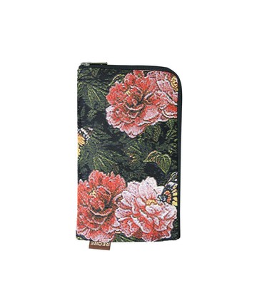 手機袋  收納 / 防潑水 平織緹花 復古牡丹 艾咪