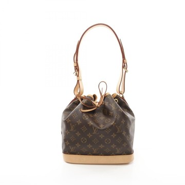 LOUIS VUITTON LV 路易威登 棕色 原花 帆布 Petit Noe 水桶包 肩背包 M46984 【二手名牌BRAND OFF】