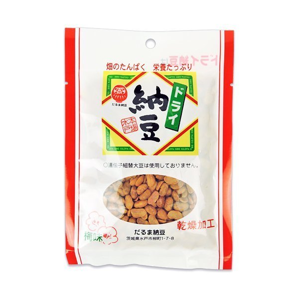 だるま食品 ドライ納豆 梅味 60g メール便選択可