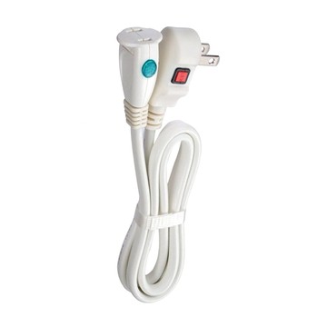 LIBERTY 利百代 防脫落中繼線 過載保護 防火材質 高負載 線材包覆 L型插頭  1m  1條