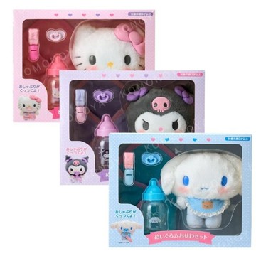 小禮堂 Sanrio 三麗鷗 絨毛玩偶娃娃組 (嬰兒款) Kitty 大耳狗 酷洛米