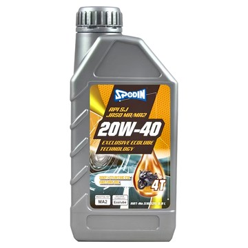 SPODIN 司伯汀 4T 20W40 SJ 機車引擎全合成機油，800ml，台灣產  S-16025  1瓶