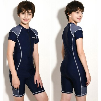 スクール水着 フィットネス 子供 水着 キッズ水着 男の子 水着 ラッシュガード 日焼け防止 ジュニア プール スイムウェア 可愛い スイミングスクール 競泳