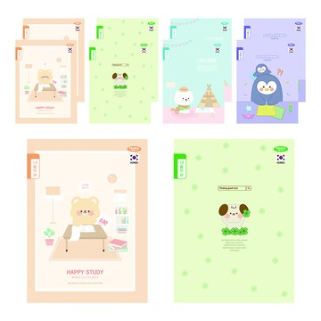 Penpia 800 國小生用14行橫線筆記本  10個  A、B、C、D(隨機發送)