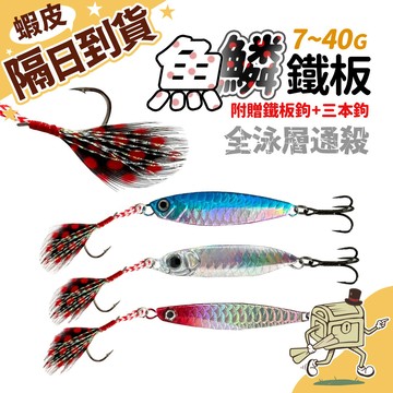 【尋寶所】鐵板 7~40g 魚鱗鐵板 鐵板路亞 岸拋鐵板 路亞假餌 假餌 鐵板假餌 微鐵【2500013】