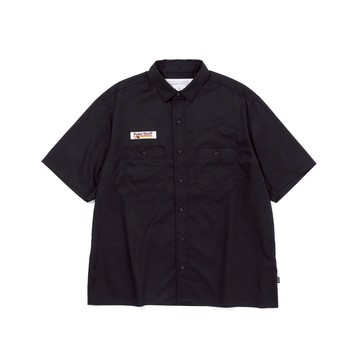 日本限定 POLER RELAX WORK SHIRT EMB 電繡工裝襯衫 / 黑色 - XL