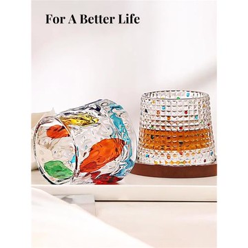 MOLALUNA.Berko.杯具轉轉杯帶杯墊不倒翁酒杯玻璃水杯 | 伯科