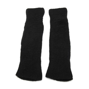 Isabel Benenato - Black Virgin Wool Blend Gloves