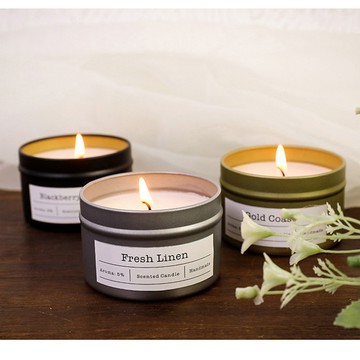 室內香薰大豆蠟燭 交換禮物裝飾香氛蠟燭 Fresh Linen 清新亞麻