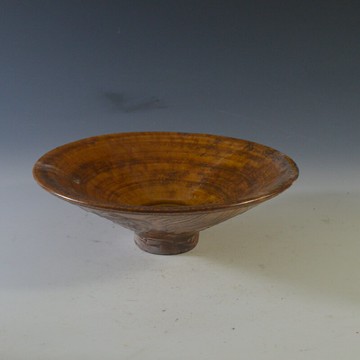 仿古瓷器 復古民國風格 醬釉斗笠碗 古董古玩收藏品擺件 老貨舊貨