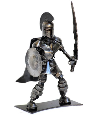 斯巴達戰士雕塑 驚豔銲接工藝 超酷生日禮物 週年紀念禮物