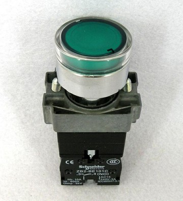 原廠施耐德 帶燈按鈕開關 XB2-BW33B1C XB2BW33B1C AC/DC24V 1NO