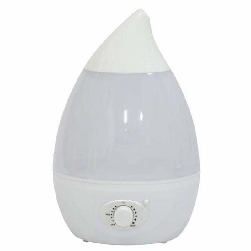 加湿器 アロマ おしゃれ 超音波式 しずく型 LED H2O 超音波加湿