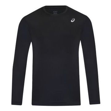 asics 亞瑟士 長袖上衣 男 跑步 黑 2011D652-001