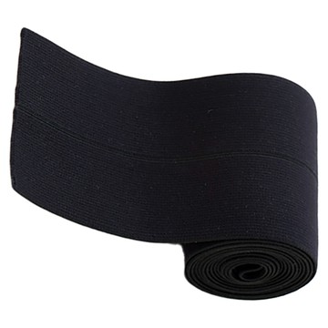 Happy Bears 雙面摺邊鬆緊帶 寬80mm 長180cm  1個  黑色