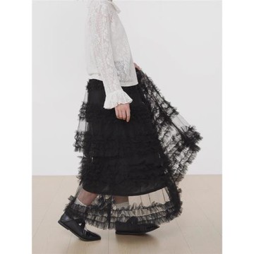 【巨美蛋糕裙】 重工立體蓬蓬多層花邊半身裙