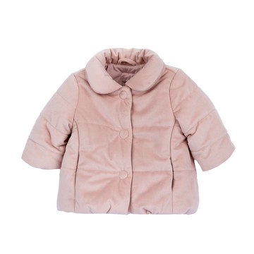 夢幻花朵-細絨布舖棉外套