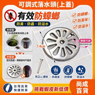 🚀蝦店隔日到貨🔥地漏蓋 304不銹鋼浴室排水孔蓋 ST可調排水蓋 可開關落水頭 專利可調落水頭  排水孔蓋 防臭排水