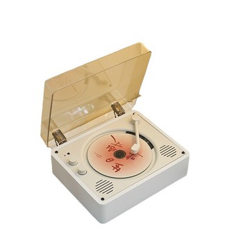 跨境外貿魅靈M520復古CD機播放機胡桃木創意專輯光盤藍牙音響【Snowbelle優選】