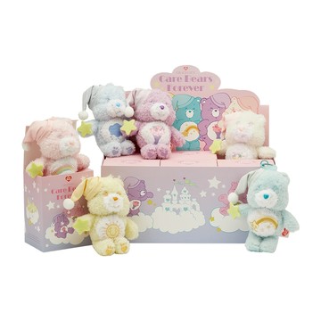 【Grace Gift】【Care Bears-星辰甜夢系列毛絨玩偶吊飾鑰匙圈一中盒】6款 一中盒 盲盒 聖誕 交換禮物