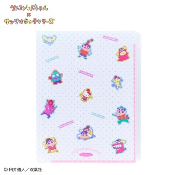 真愛日本 預購 三麗鷗 蠟筆小新 聯名系列 手繪風 流行 6+1文件夾 文件夾 資料夾 收納夾 文具 JD75