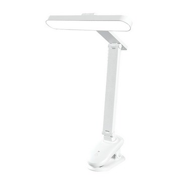 電池/USB充電 夾式譜架LED四燈 附USB電源線  白色